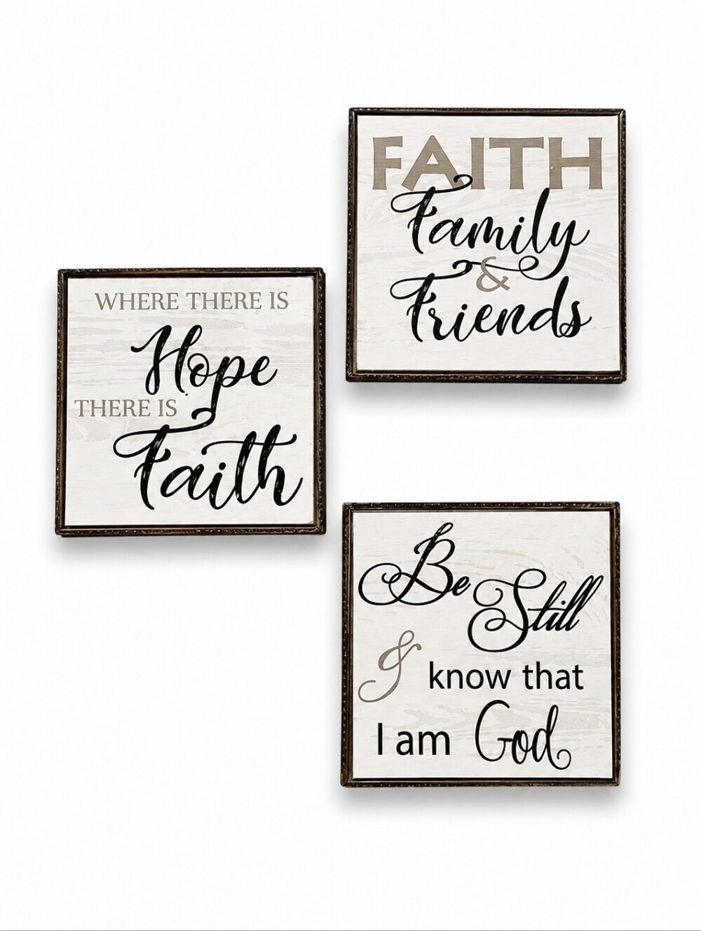 3/$30 Inspirational Faith Wall Decor Set